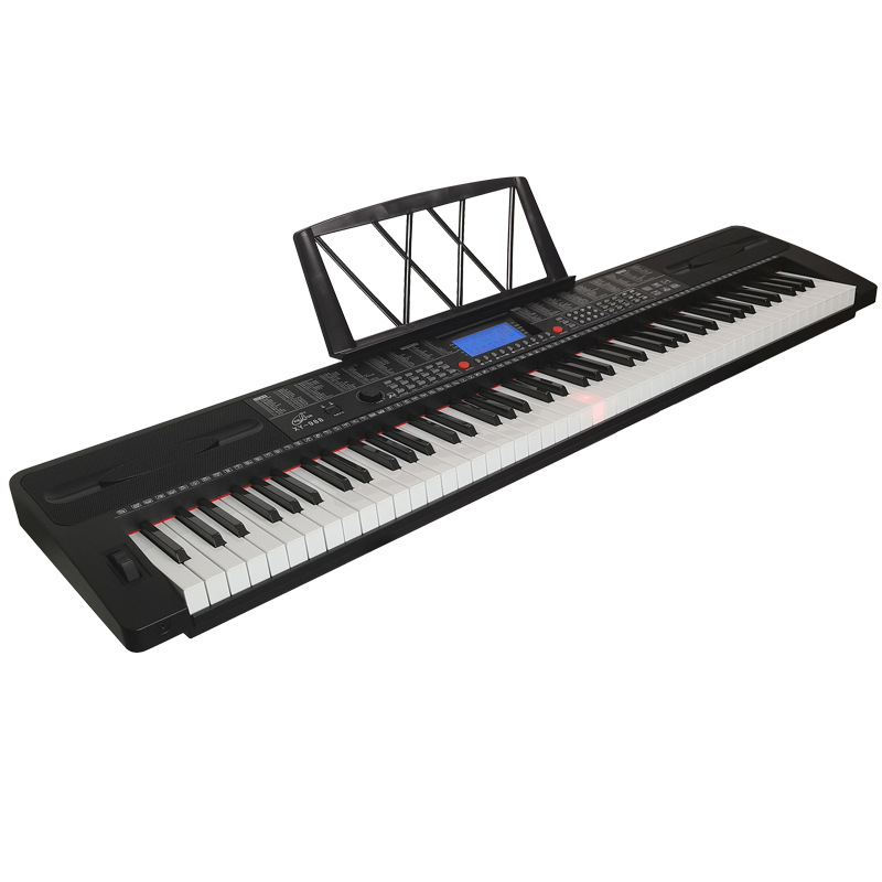 Xinyun988 tecla de piano electrónico iluminado recargable versión multifuncional enseñanza profesional para adultos maestros de preescolar niños principiantes