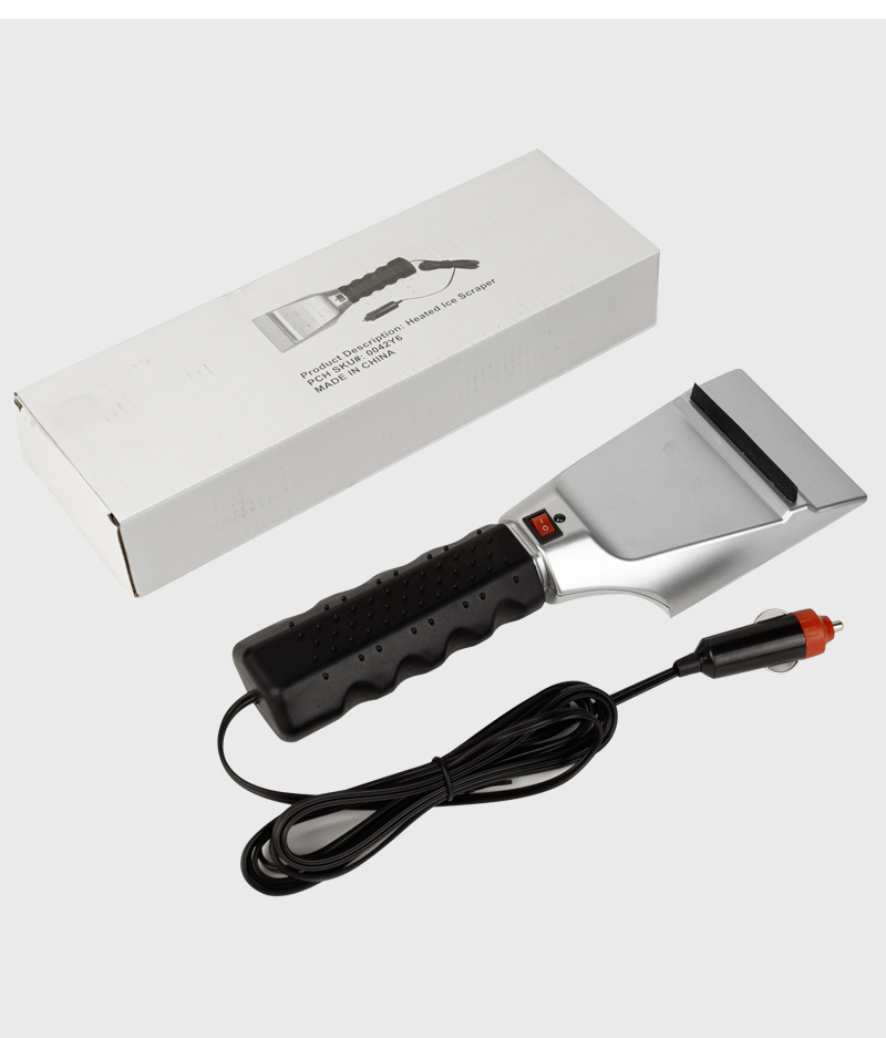 Cross-border car snow shovel, multifunctional winter snow cleaning tool, ice and snow removal, 12V car-mounted heated snow shovel