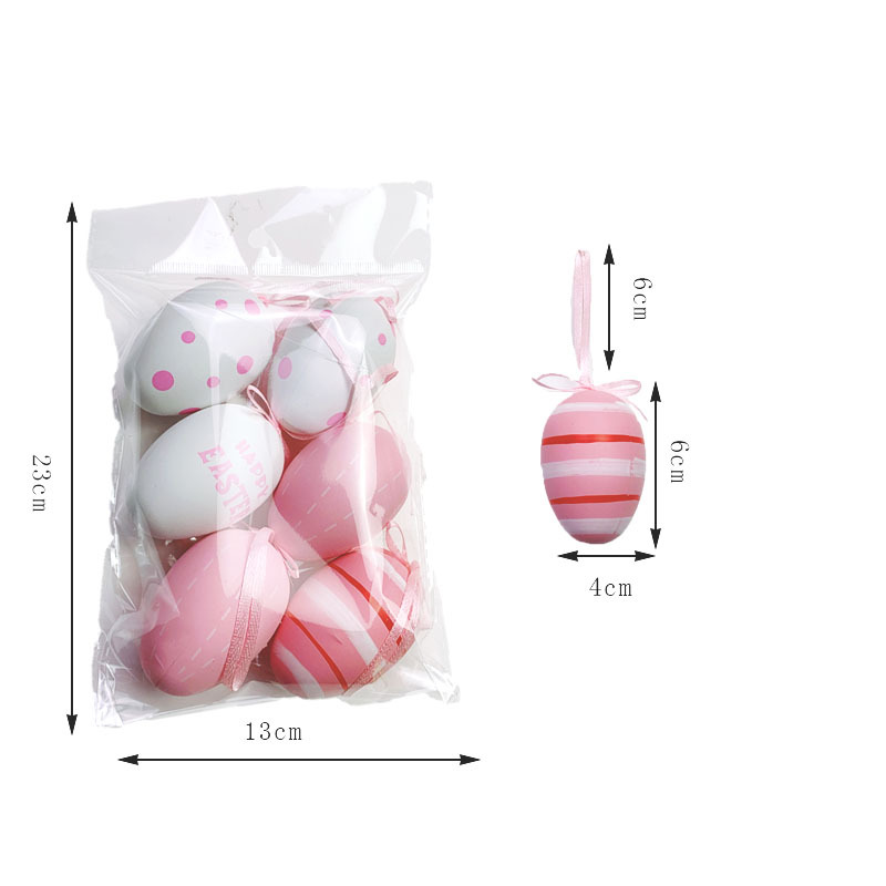复活节彩蛋 塑料鸡蛋 装饰品手绘塑料蛋 diy材料儿童小礼物