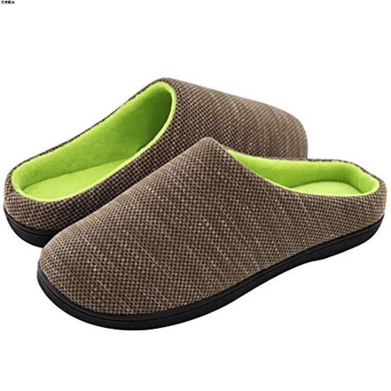 Warm Memory Hot-Selling Slippers with Fleece Lining for Men Wholesale Warm Sponge 2024