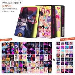 外贸专供现货92张sajaboys猎魔女团加沙男团动漫周边贴纸LOMO小卡