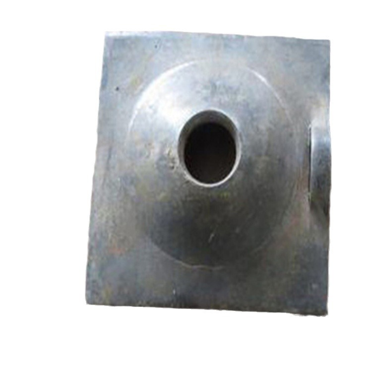 140 * 140 * 8 plataforma de anclaje de perno de mina agujero redondo equipo de soporte de placa de anclaje