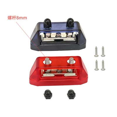 duty terminal bus bar, Power supply, ignition system accessories - wire-screw-m8-red-and-black-pair-multiple-screws