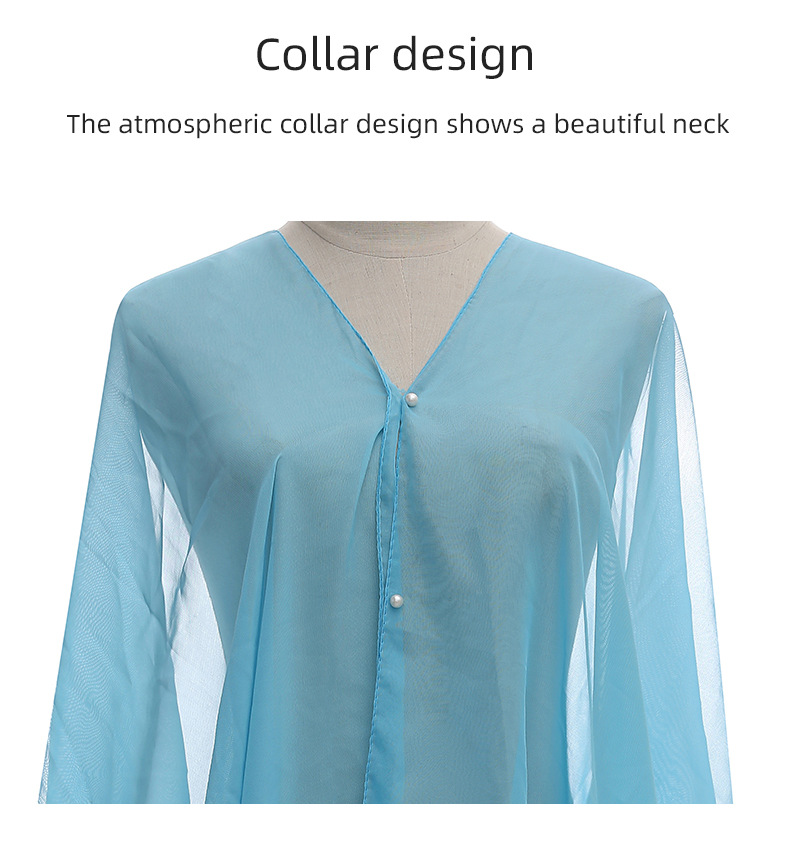 Women's Beach Simple Style Solid Color Satin Shawl display picture 10