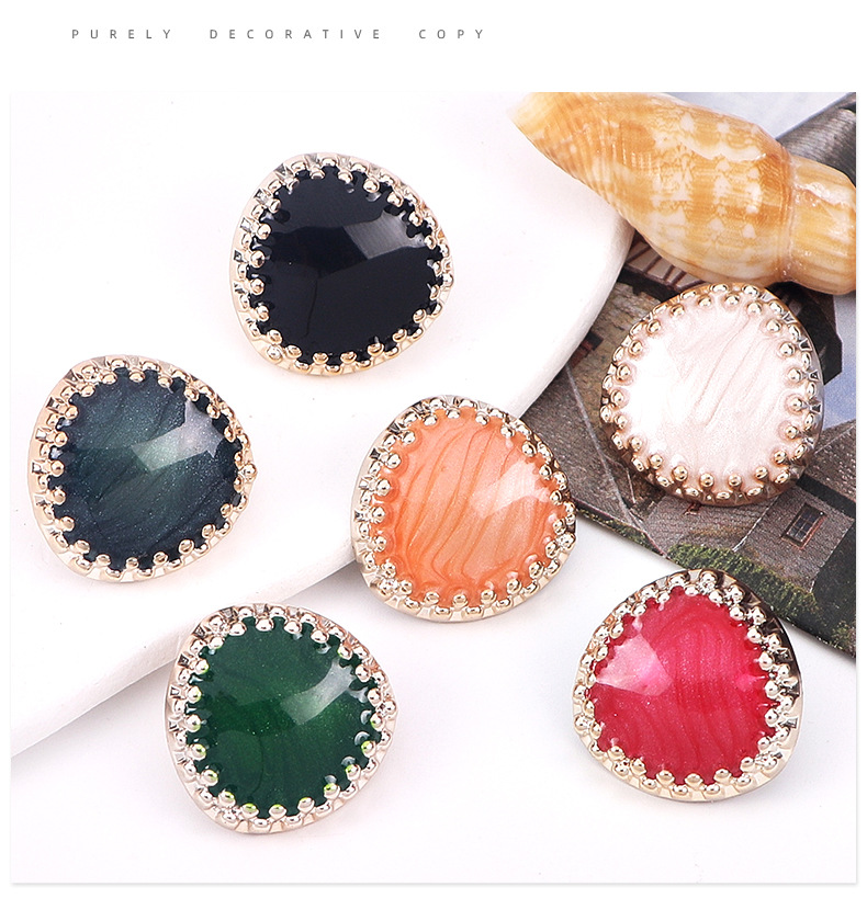 手缝纽扣糖果色扣子