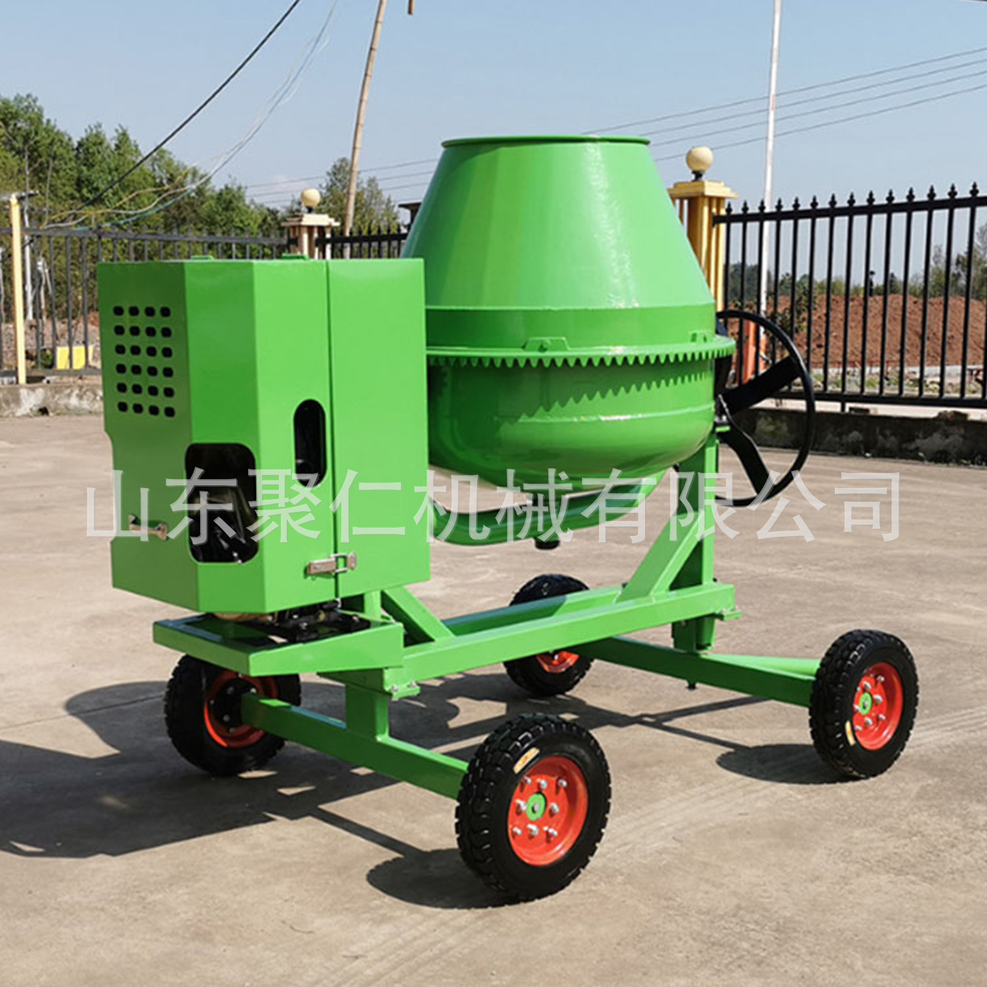 Mezcladora diesel 350 Mezcladora de concreto CM350 Mezcladora de cilindro de engrosamiento de construcción de ingeniería