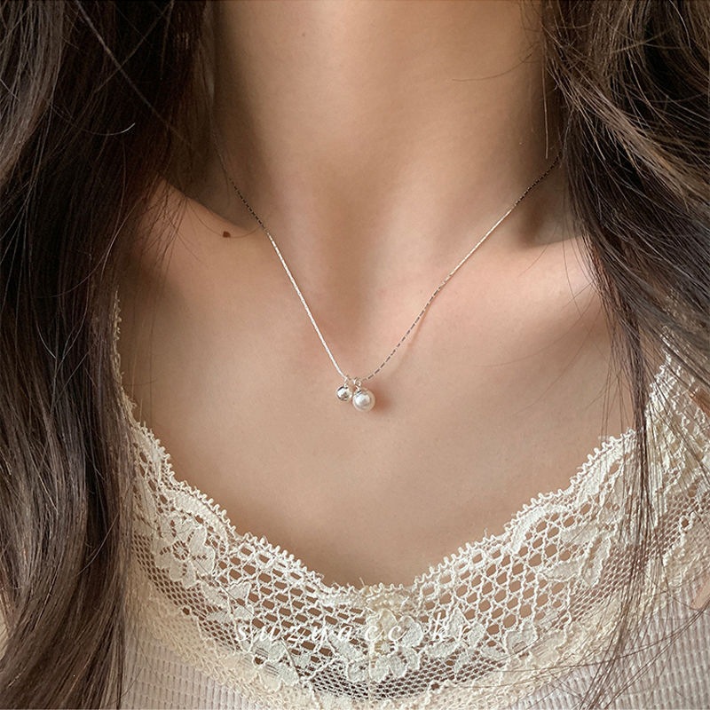 S999 Sterling Silver Gardenia Necklace Sweet Floral