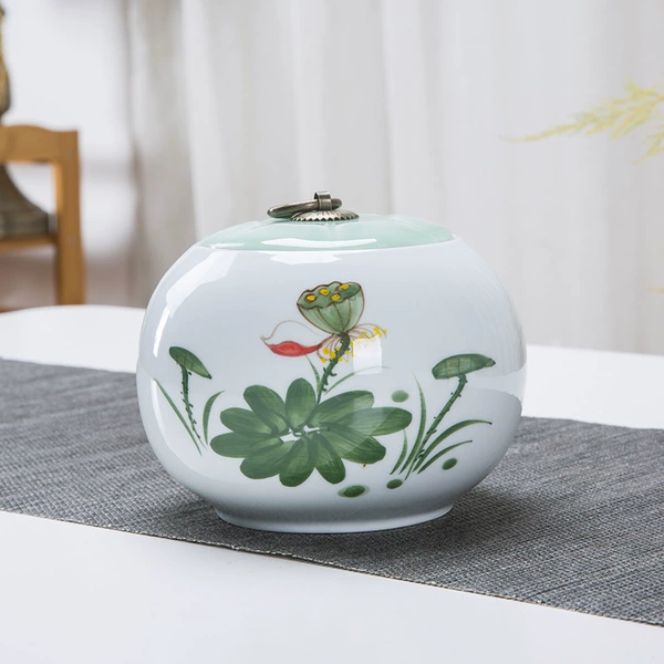 Lotus root round jar