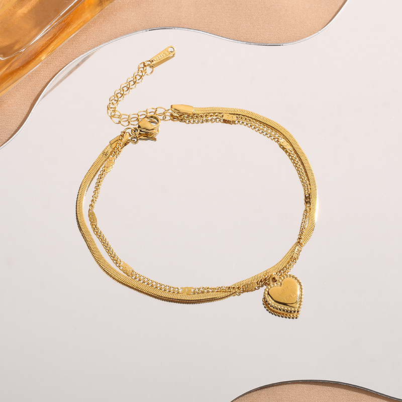 Estilo coreano de moda diseño de nicho elegante simple todo partido Cadena de acero de titanio encantadora mariposa perla colgante