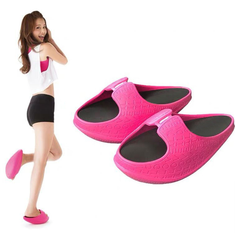 New Style Slippers for Women, Summer Home Body Shaping Yoga Rocking Shoes, Stretching, Hip Lifting, Slimming Legs, Thick-Soled Slippers to Correct the Pelvis