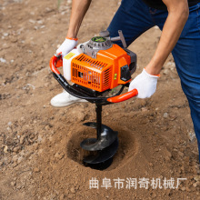 厂家直销各种规格汽油动力钻坑打眼机配套多种直径钻头现货包邮