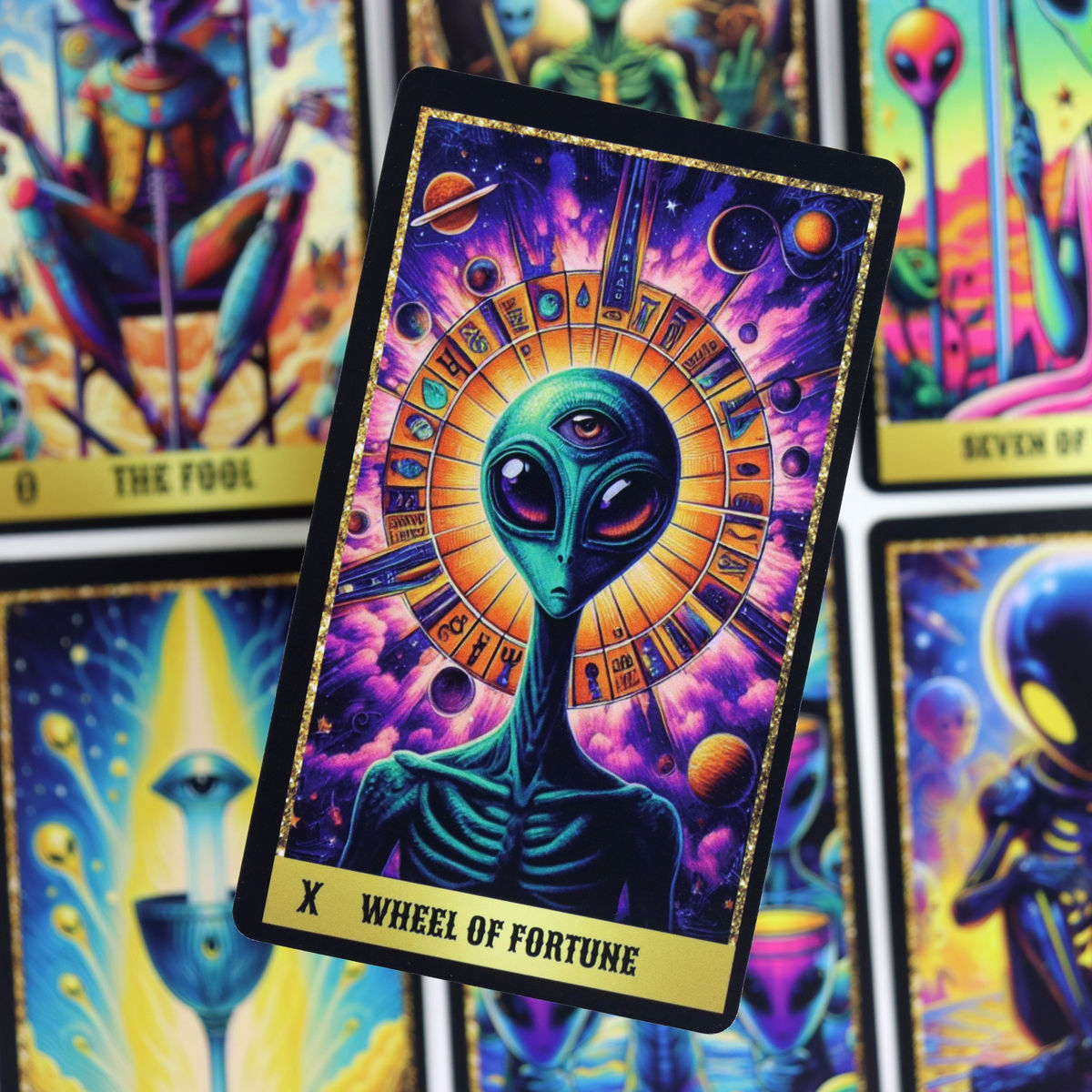 Alien Tarot Party Game English Card Deck For Game Nights_voghion.com