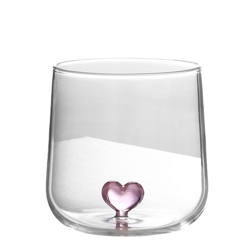 Creativo tridimensional animal de cristal taza de agua animal de dibujos animados Manor forma hogar lindo simple oso taza de cristal