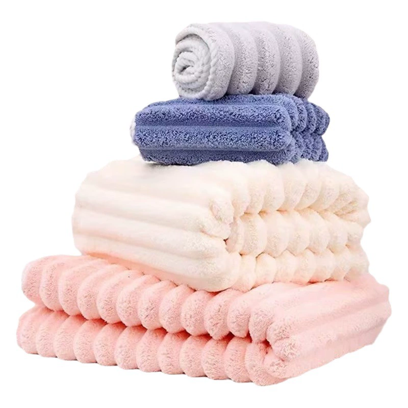 Новый коралловый бархатный быстрый сухой банный банный сладости бархатный пляжное полотенце