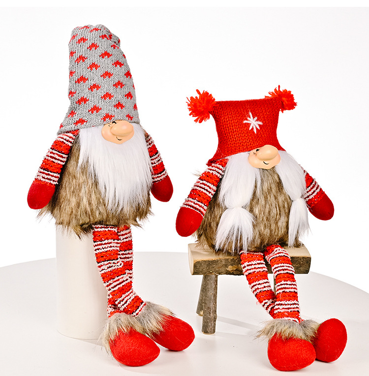 Wholesale Rudolph Knit Hat Faceless Doll Christmas Decorations Nihaojewelry display picture 6