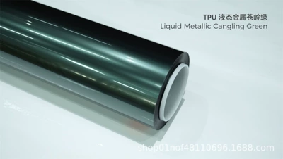 Car paint protective film Self-Healing Scratch-Resistant Glossy Ppf - tpu-liquid-metal-green-15215m