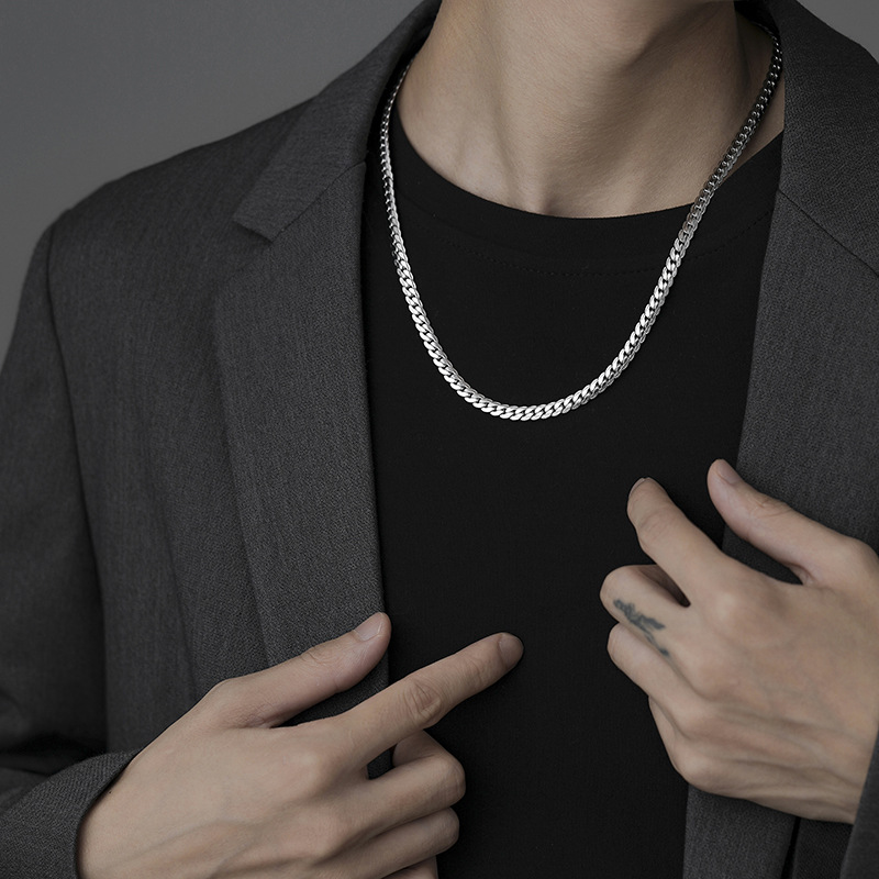 Necklace Classification 1 Piece Quantity Fashion Geometric Titanium Steel Plating Unisex Necklace 1 Piece