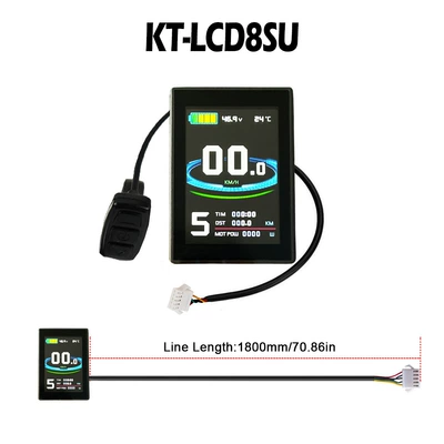 Velosiped litium batareya Quantum LCD8SU yeni rəngli ekran SM konnektor USB interfeysli