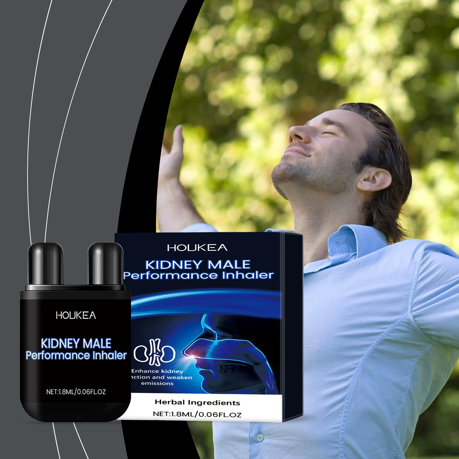 HOUKEA Уход за телом Носовой ингалятор Тело Ежедневная нежная очистка носа Уход за телом Носовой ингалятор