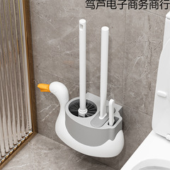 トイレブラシ 家庭用浴室 死角なし 掃除 耐久性 壁掛けトイレ トイレブラシ ロングハンドルブラシ シンプルワードローブ