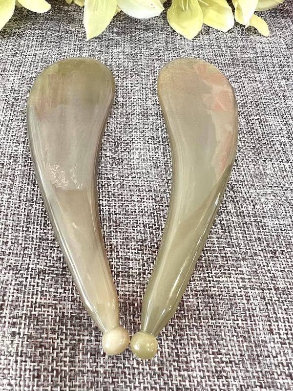 黒水牛の角の美しい鼻器の規格品の美容の美しい目の棒は目の袋の暗い目の周りの穴を薄めて目の部のマッサージの器具をダイヤルします|undefined