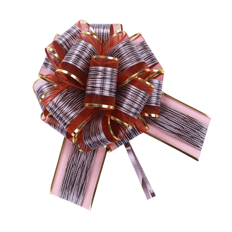 クロスボーダー速売通大型樹紋立体球花クリスマスプレゼント包装樹皮拉花リボンメーカー卸売り|undefined
