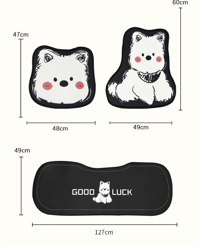 Car Seat Cushion, Universal for All Seasons, High-End, Cute Cartoon Design, Women's Car Seat Cover, Seat Cushion, Car Mat, Summer Seat Cover