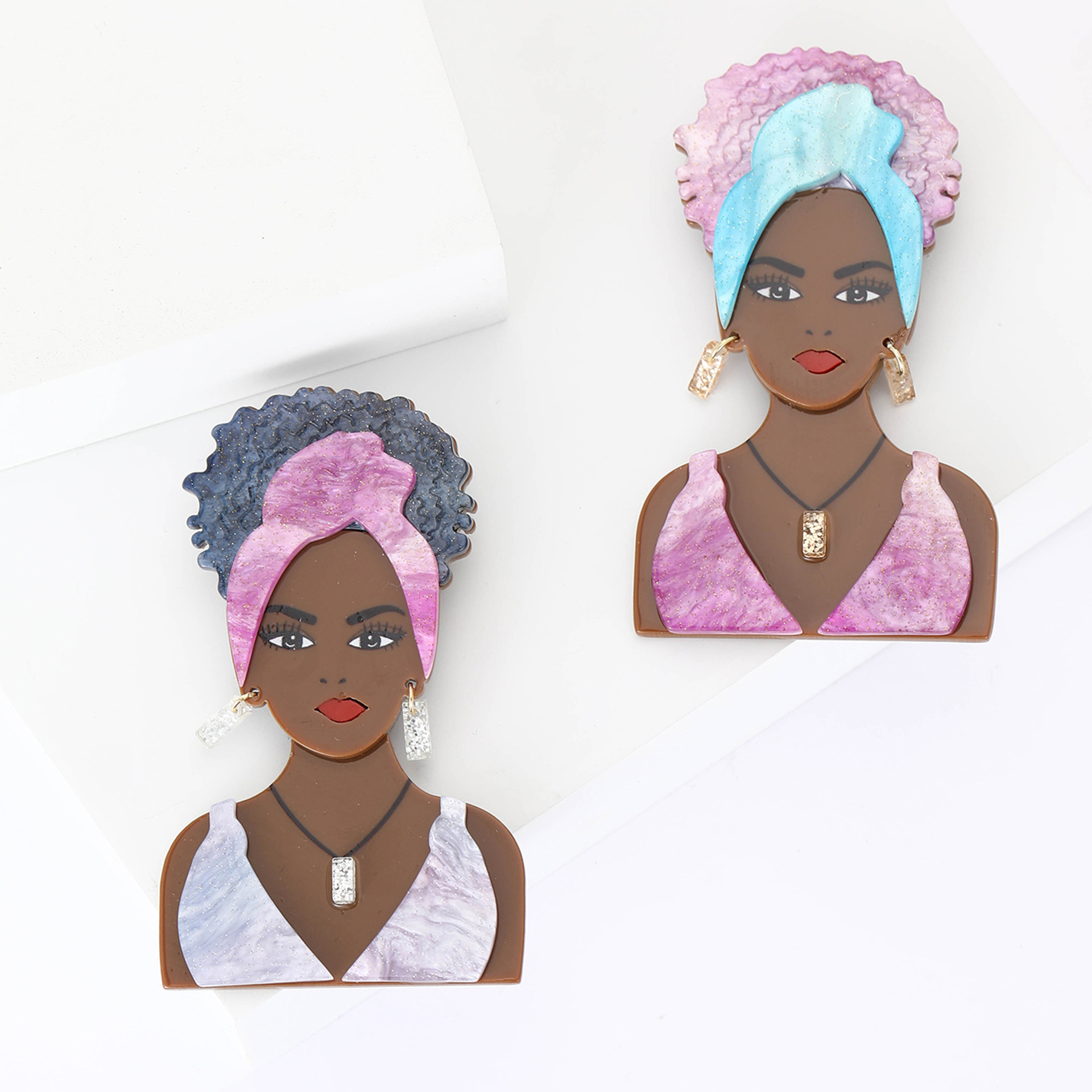 20g Weight Cartoon Style Pin Cartoon Character Arylic Enamel Women's Brooches