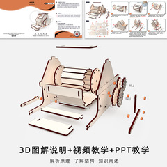 初中生自製愛國手工diy材料實驗打穀機一等獎科技小製作科學發明