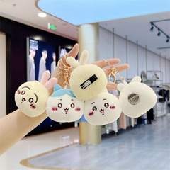 小八吉伊自嘲熊胸針髮夾卡通毛絨玩具可愛小掛件娃娃鑰匙扣玩偶批