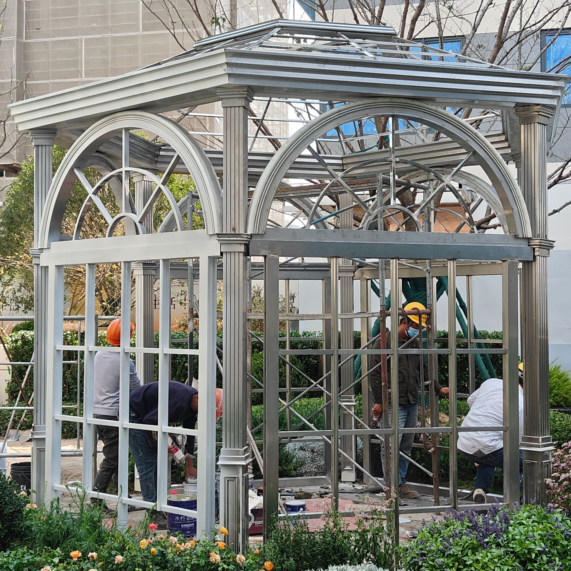 钢结构景观廊架