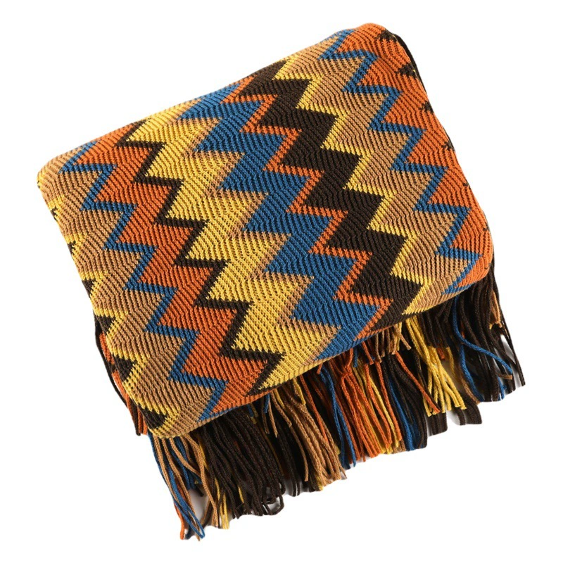 Богемное одеяло для дивана Одеяло Скандинавское одеяло Летнее вязаное одеяло Офисное одеяло Одеяло для сна Одеяло для кондиционирования воздуха