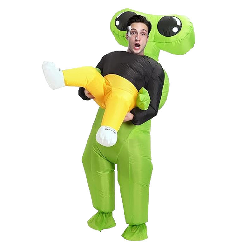 Amazon explosión impresa inflatable T-Rex disfraz Halloween multicolor T-Rex disfraz de fiesta disfraz de muñeca