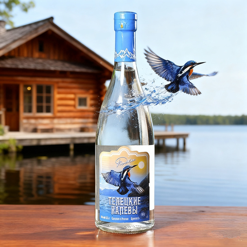 俄罗斯进口小鸟伏特加56度蓝鸟伏特加500ml高度白酒洋酒网红烈酒