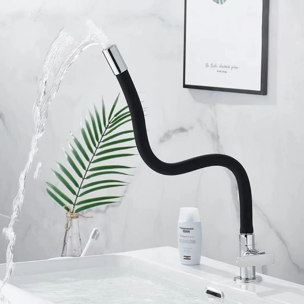 Tanque de lavandería, lavabo para verduras, balcón, grifo de cocina, tipo de pared horizontal universal, tipo de pared