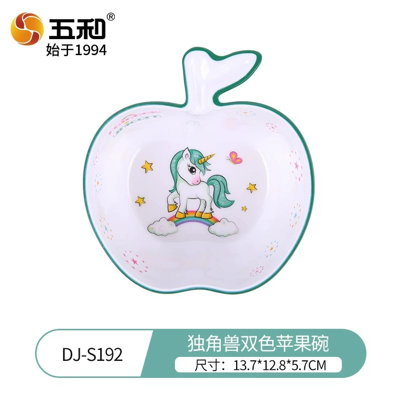 Детская мультяшная миска, ёмкость 400 мл, детские рисунки (Hello Kitty, B.Duck, Unicorn)