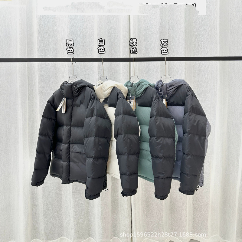 Cross-border foreign trade North Face Himalaya unisex couple's matching hooded down jacket, autumn and winter warm coat, mid-length style Cross-border foreign trade North Face Himalaya unisex couple's matching hooded down jacket, autumn and winter warm coat, mid-length style