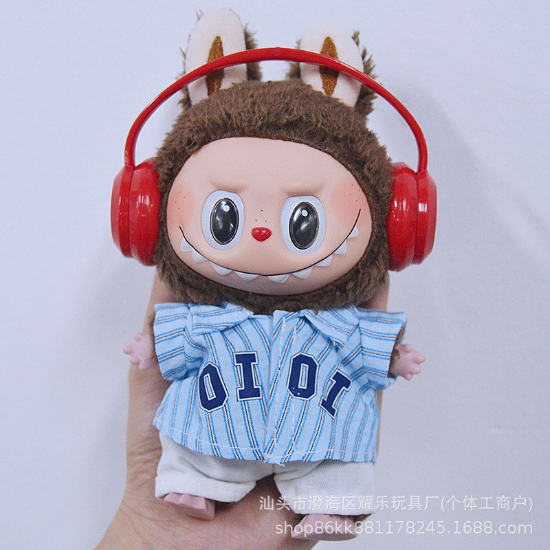 17cm Labu Bubu Shirt Set Plush Doll Bikini Bottom Sp Disney Pendant Dress-Up