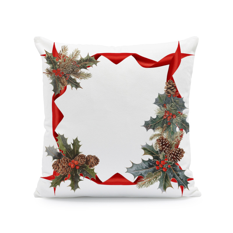 Venta caliente transfronteriza elementos de Navidad funda de almohada ambiente para el hogar sofá de decoración jardín patio festivo funda de cojín image 13