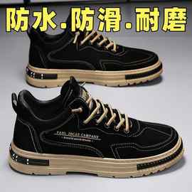 男鞋2025夏季新款防滑耐磨工装鞋男士潮流运动休闲鞋百搭工作板鞋