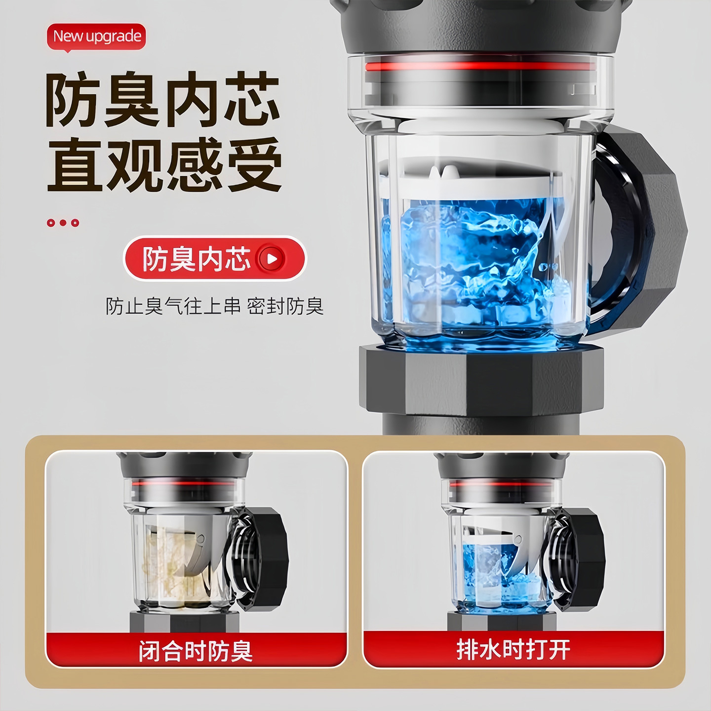 Baño lavabo tubería de drenaje antiodor conjunto completo de pared lavabo mesa lavabo lavabo tubería de drenaje