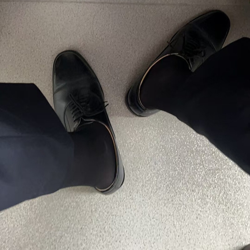 5 Pairs of Export Boxed Pure Black Business Cotton Socks for Men and Women, Loose and Non-Constricting Formal Suit Socks, Versatile