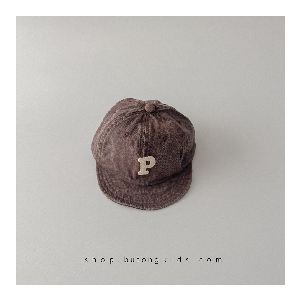 p소프트 피크캡 브라운(어린이)