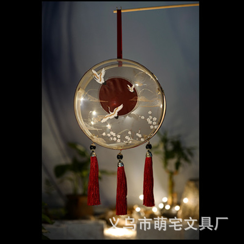 春节元宵灯笼国潮 汉服古风手工DIY宫灯花灯手提灯成品批发 现货|ms