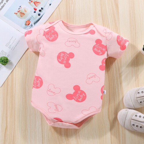 Baby Pajama Set Summer Thin Newborn Clothes Onesie Newborn Baby Sleepwear Triangle Heshirt Pure Cotton