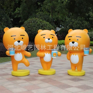 定制卡通网红打卡吉祥物 Kakao公仔步行街商场奶茶店引流美陈雕塑