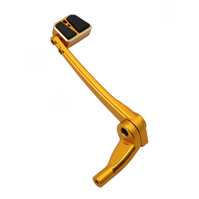 Driver and Passenger Footrest Brake – Motorcycle pedals - gold-brake-lever