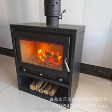 真火壁爐木柴取暖爐 快速升溫燃木壁爐火爐壁爐 家用客廳烤火爐
