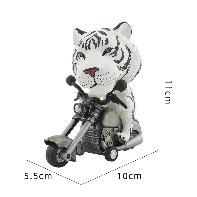 Transfronteriza Amazon modelo animal motocicleta modelo animal cabeza giratoria locomotora inercia adelante coche de juguete