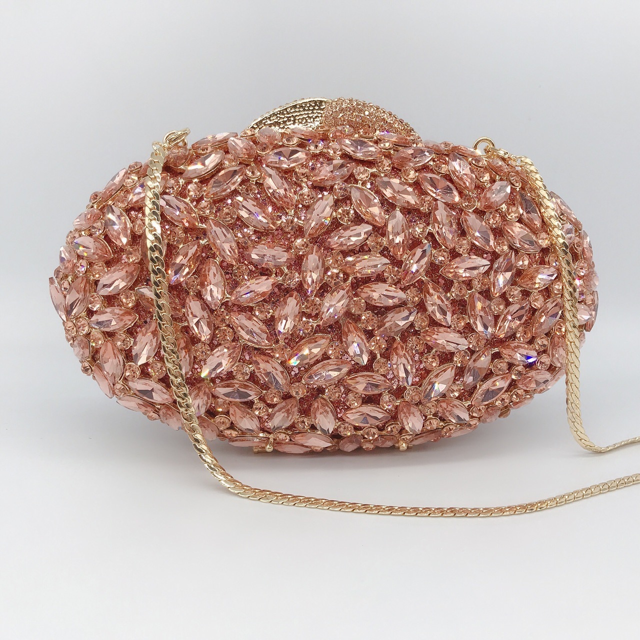 Ventas transfronterizas de metal de diamantes bolsas de cena, vestidos de banquete de damas, bolsas de moda de mano de diamantes